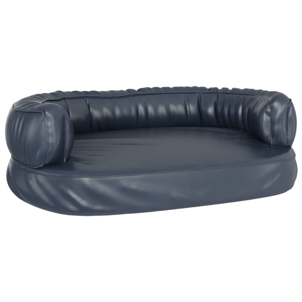 Hondenmand ergonomisch schuim 60x42 cm kunstleer donkerblauw is nu te koop bij PeponiXL, paradijselijk wonen!