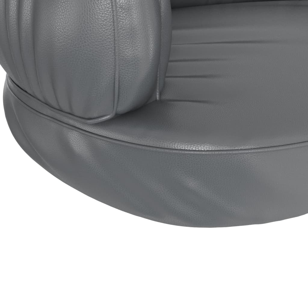 Hondenmand met ergonomisch schuim 60x42 cm kunstleer grijs is nu te koop bij PeponiXL, paradijselijk wonen!