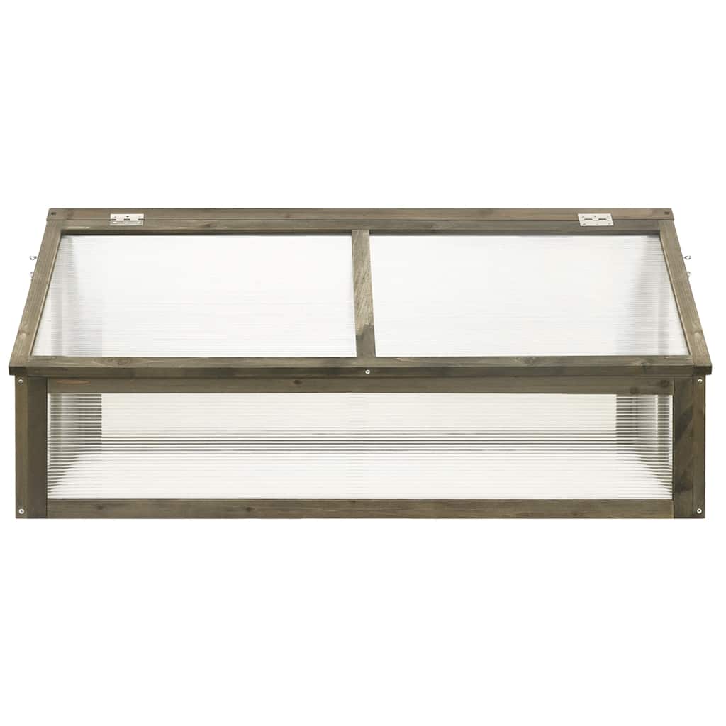 Broeikas 114x80x50 cm vurenhout grijs is nu te koop bij PeponiXL, paradijselijk wonen!