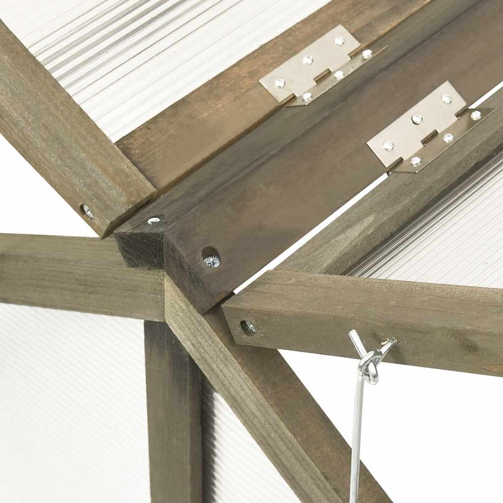 Broeikas 114x80x50 cm vurenhout grijs is nu te koop bij PeponiXL, paradijselijk wonen!