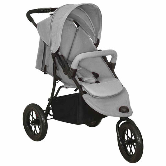 Kinderwagen staal lichtgrijs is nu te koop bij PeponiXL, paradijselijk wonen!
