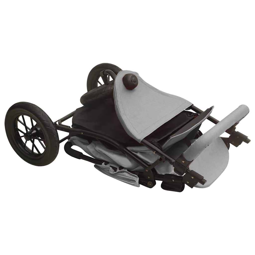 Kinderwagen staal lichtgrijs is nu te koop bij PeponiXL, paradijselijk wonen!