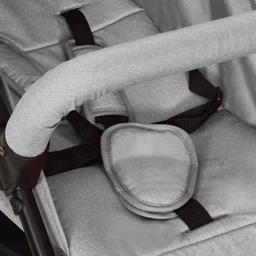 Kinderwagen staal lichtgrijs is nu te koop bij PeponiXL, paradijselijk wonen!