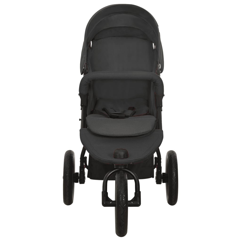 Kinderwagen staal antracietkleurig is nu te koop bij PeponiXL, paradijselijk wonen!
