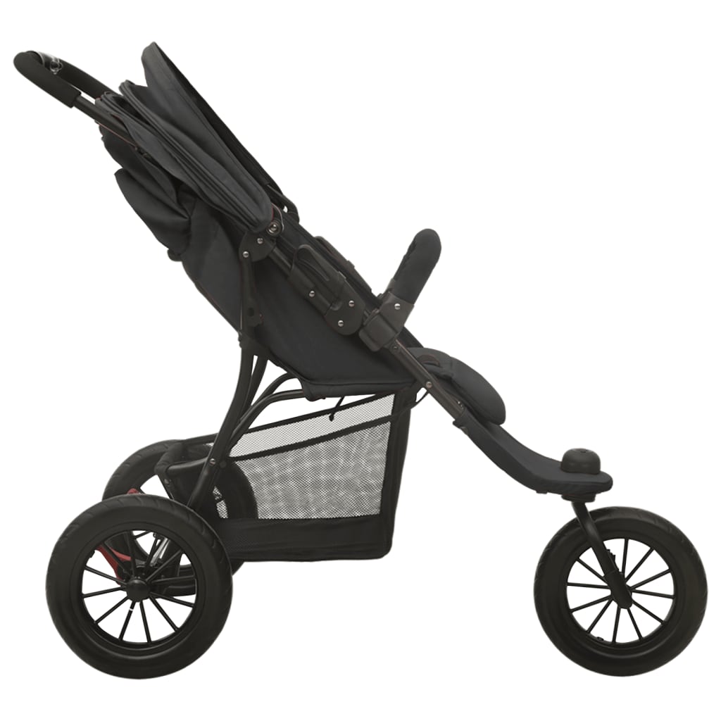 Kinderwagen staal antracietkleurig is nu te koop bij PeponiXL, paradijselijk wonen!