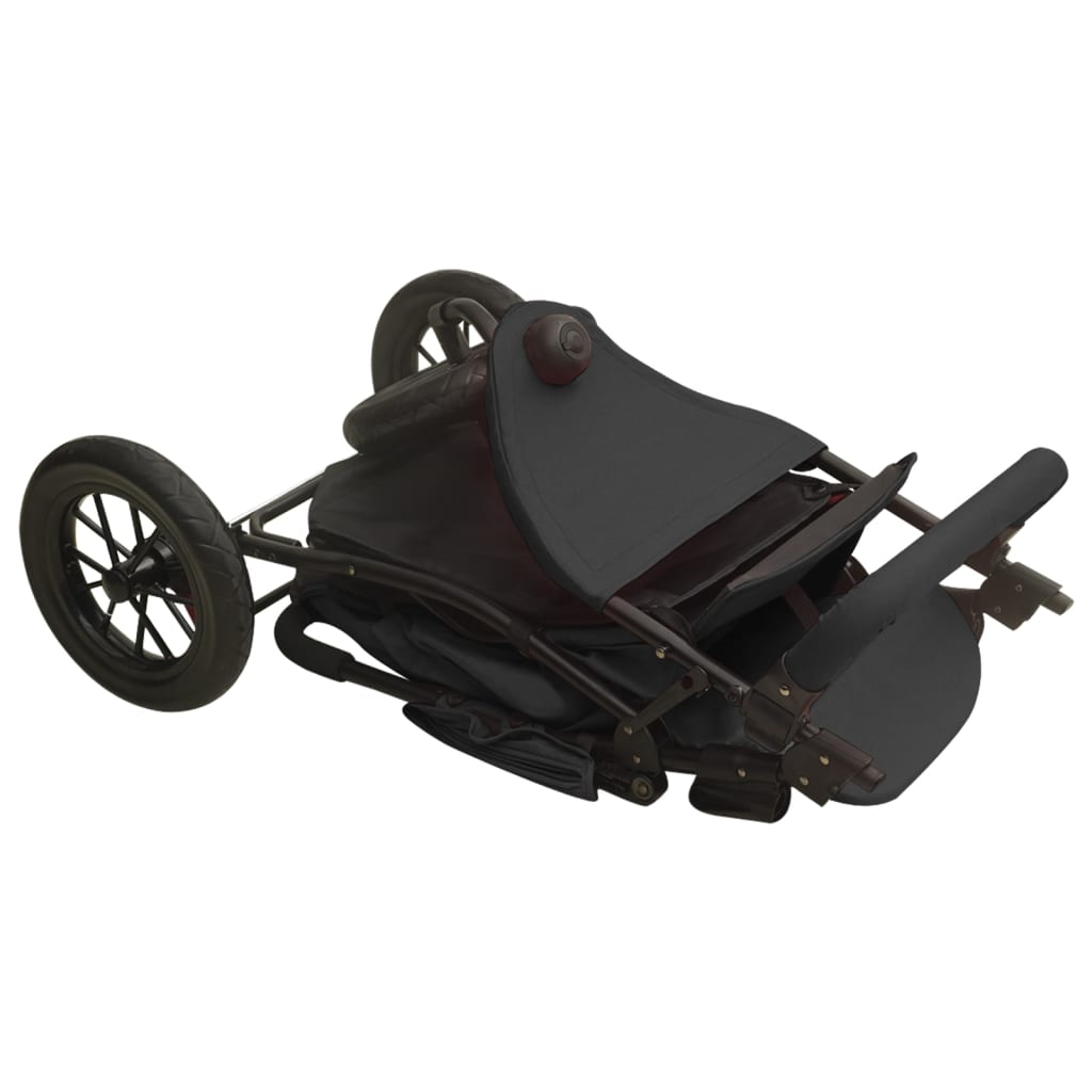 Kinderwagen staal antracietkleurig is nu te koop bij PeponiXL, paradijselijk wonen!