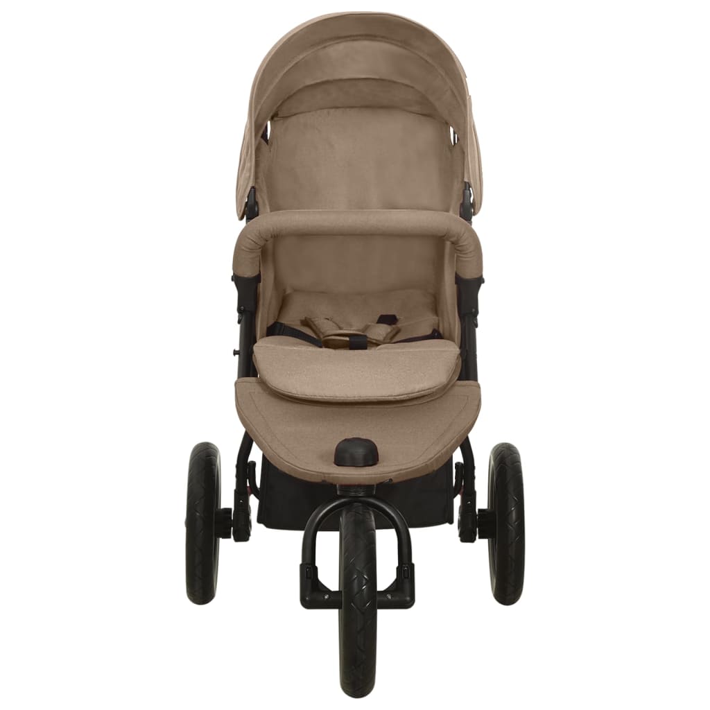 Kinderwagen staal taupe is nu te koop bij PeponiXL, paradijselijk wonen!