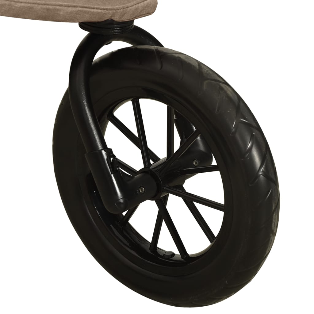 Kinderwagen staal taupe is nu te koop bij PeponiXL, paradijselijk wonen!