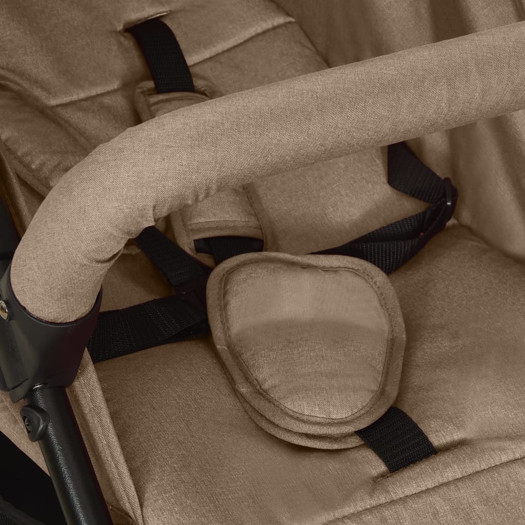Kinderwagen staal taupe is nu te koop bij PeponiXL, paradijselijk wonen!