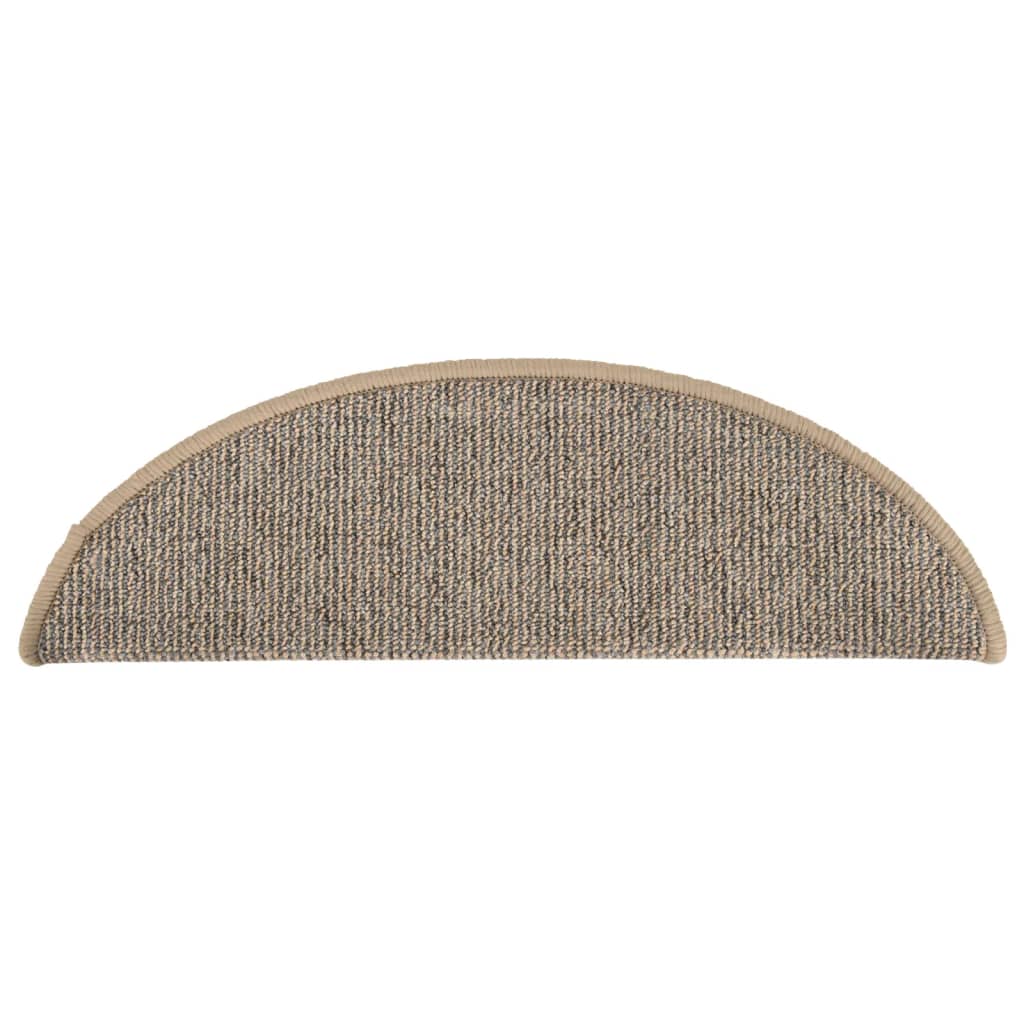 Trapmatten 15 st 56x17x3 cm Bruin Halfrond is nu te koop bij PeponiXL, paradijselijk wonen!