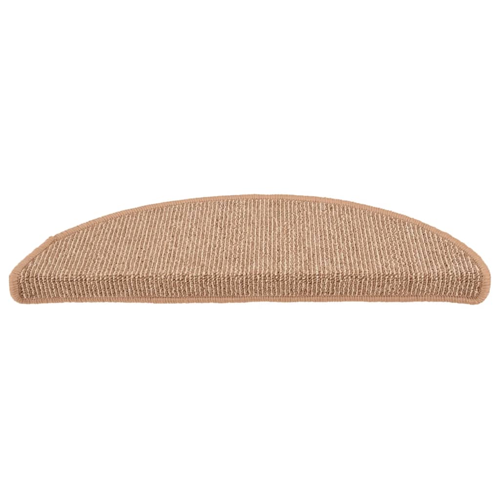 Trapmatten 15 st 56x17x3 cm lichtbruin halfrond is nu te koop bij PeponiXL, paradijselijk wonen!