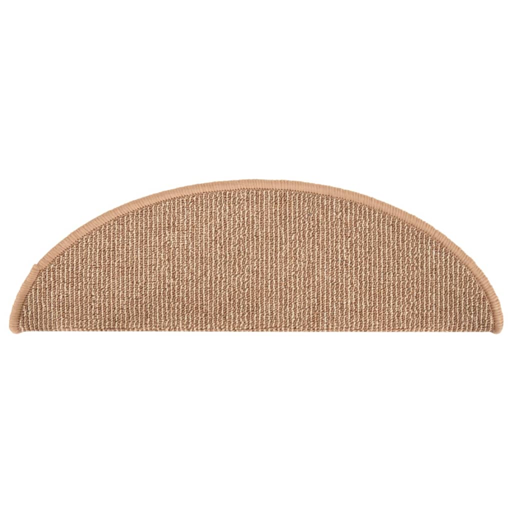 Trapmatten 15 st 56x17x3 cm lichtbruin halfrond is nu te koop bij PeponiXL, paradijselijk wonen!