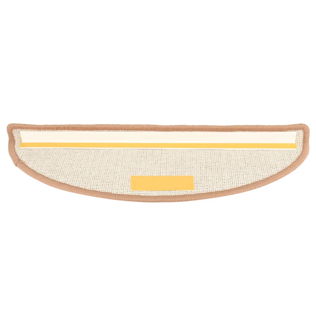 Trapmatten 15 st 56x17x3 cm lichtbruin halfrond is nu te koop bij PeponiXL, paradijselijk wonen!