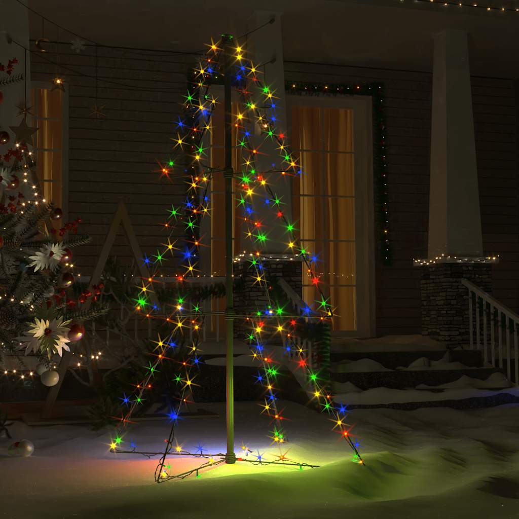 Kegelkerstboom 160 LED's binnen en buiten 78x120 cm is nu te koop bij PeponiXL, paradijselijk wonen!