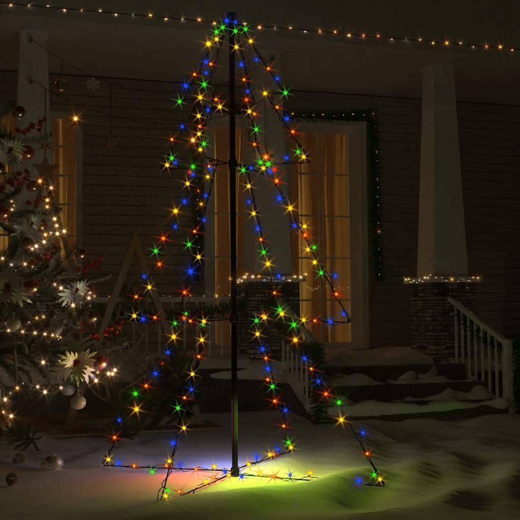 Kegelkerstboom 200 LED's binnen en buiten 98x150 cm is nu te koop bij PeponiXL, paradijselijk wonen!