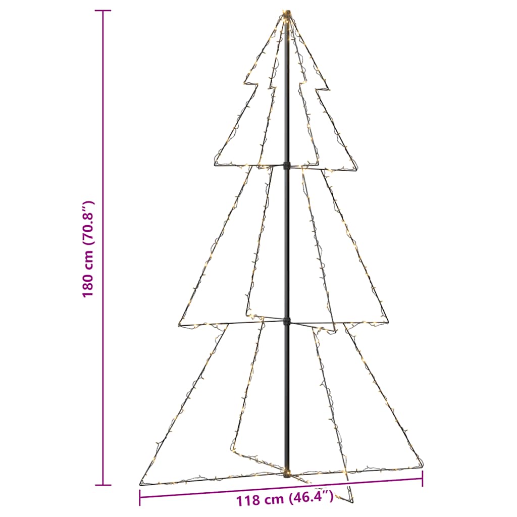 Kegelkerstboom 240 LED's binnen en buiten 118x150 cm is nu te koop bij PeponiXL, paradijselijk wonen!
