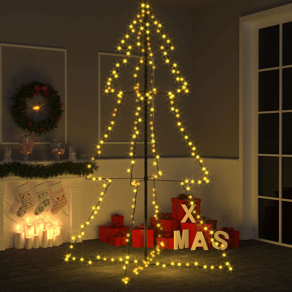 Kegelkerstboom 240 LED's binnen en buiten 118x150 cm is nu te koop bij PeponiXL, paradijselijk wonen!