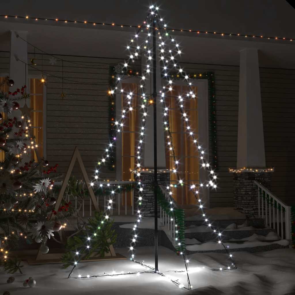 Kegelkerstboom 240 LED's binnen en buiten 118x150 cm is nu te koop bij PeponiXL, paradijselijk wonen!