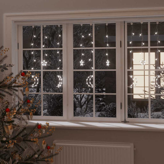 Lichtslinger ster en maan afstandsbediening 345 LED's koudwit is nu te koop bij PeponiXL, paradijselijk wonen!