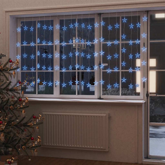 Lichtsnoergordijn sterren met 500 LED's en 8 functies blauw is nu te koop bij PeponiXL, paradijselijk wonen!