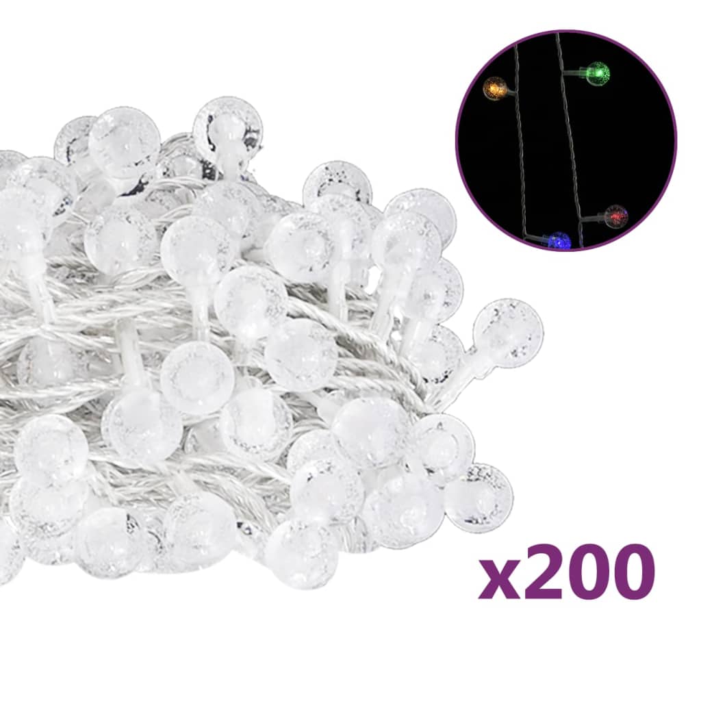 Lichtsnoer met 200 LED's 8 functies meerkleurig 20 m is nu te koop bij PeponiXL, paradijselijk wonen!