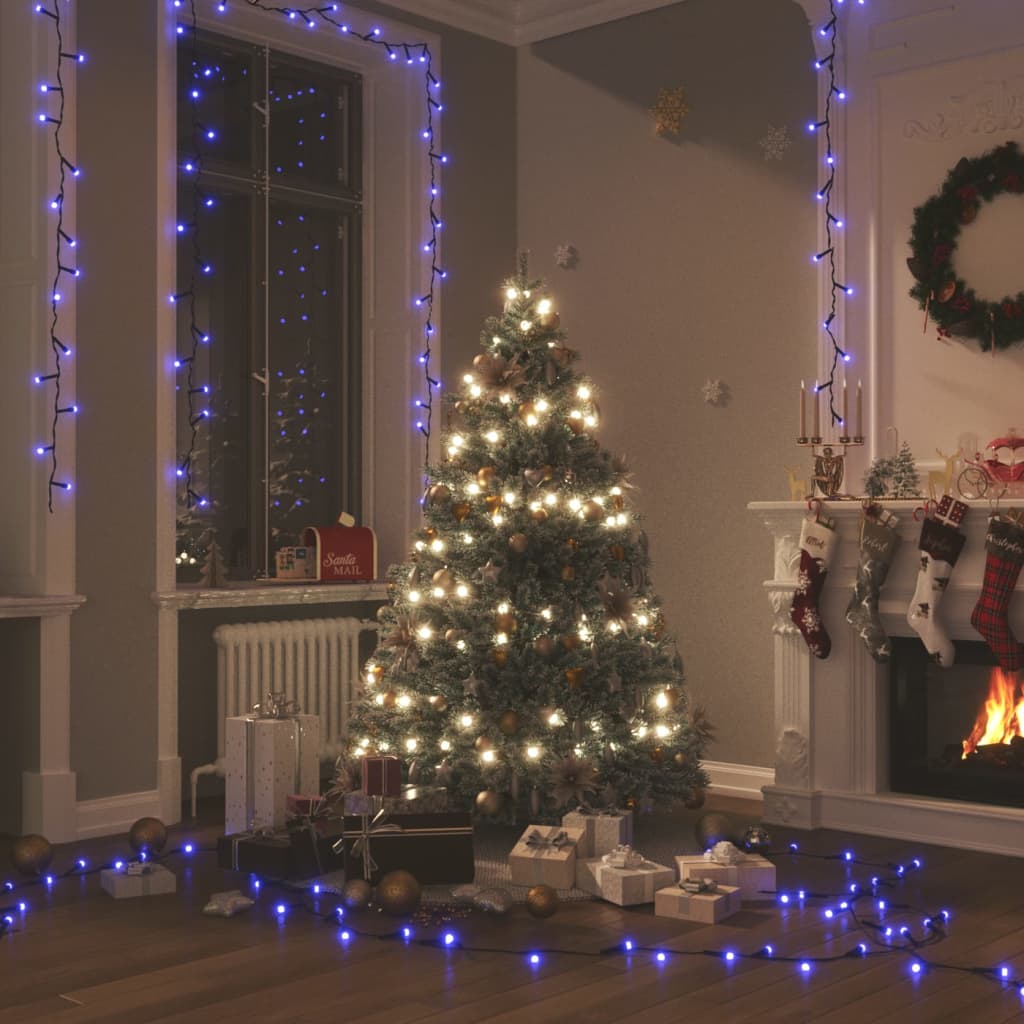 Lichtsnoer met 400 LED's met 8 lichteffecten 40 m blauw is nu te koop bij PeponiXL, paradijselijk wonen!