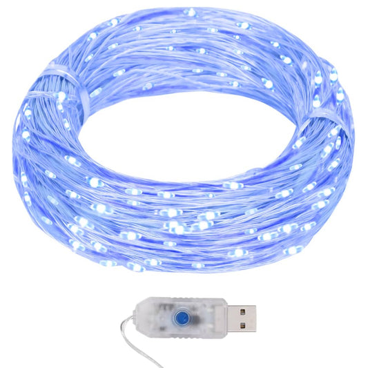 Lichtsnoer met 400 microLED's blauw 8 functies 40 m is nu te koop bij PeponiXL, paradijselijk wonen!