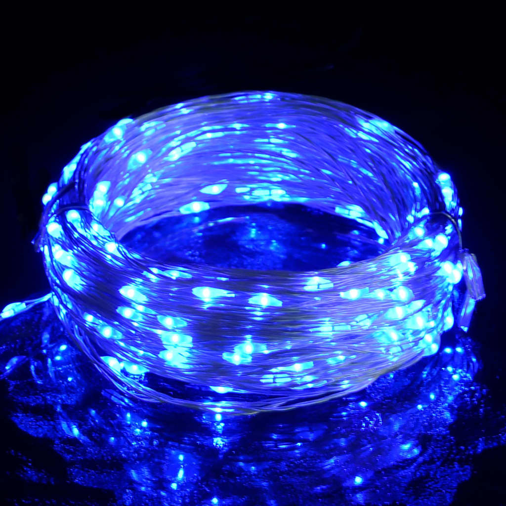 Lichtsnoer met 400 microLED's blauw 8 functies 40 m is nu te koop bij PeponiXL, paradijselijk wonen!