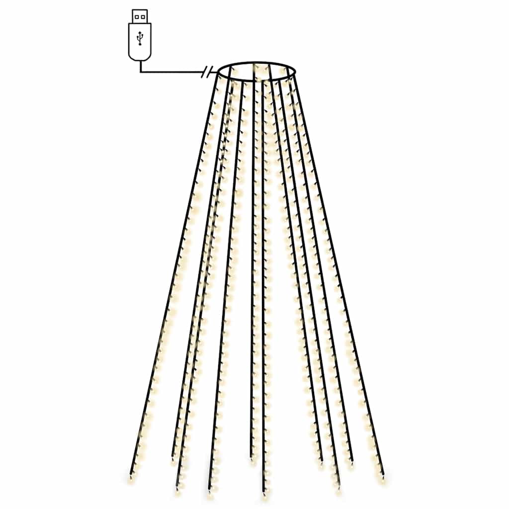 Kerstboomverlichting met 500 LED's koudwit binnen/buiten 500 cm is nu te koop bij PeponiXL, paradijselijk wonen!
