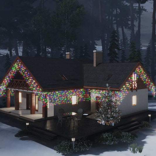 Lichtgordijn met 400 LED's en 8 functies 10 m meerkleurig is nu te koop bij PeponiXL, paradijselijk wonen!