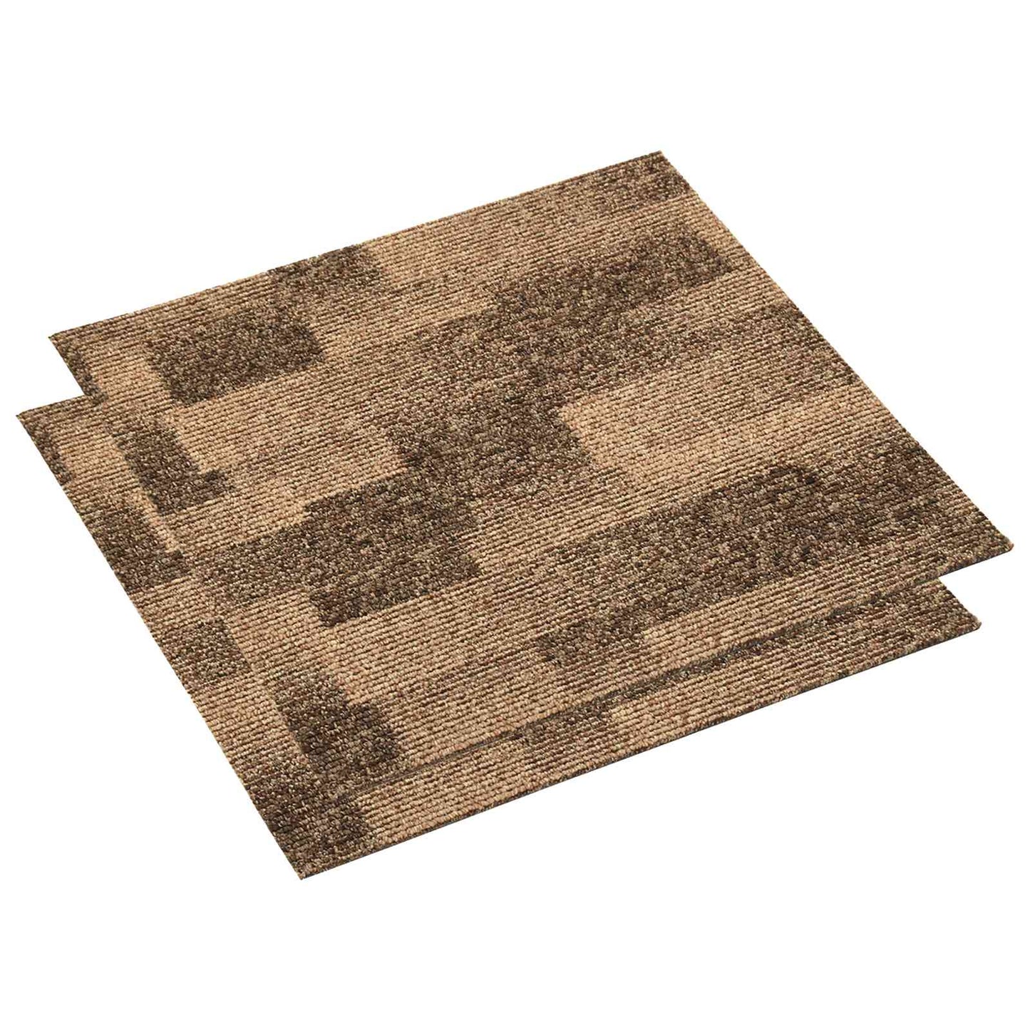Vloertapijt 20 pcs Bruin 50 x 50 cm PP is nu te koop bij PeponiXL, paradijselijk wonen!