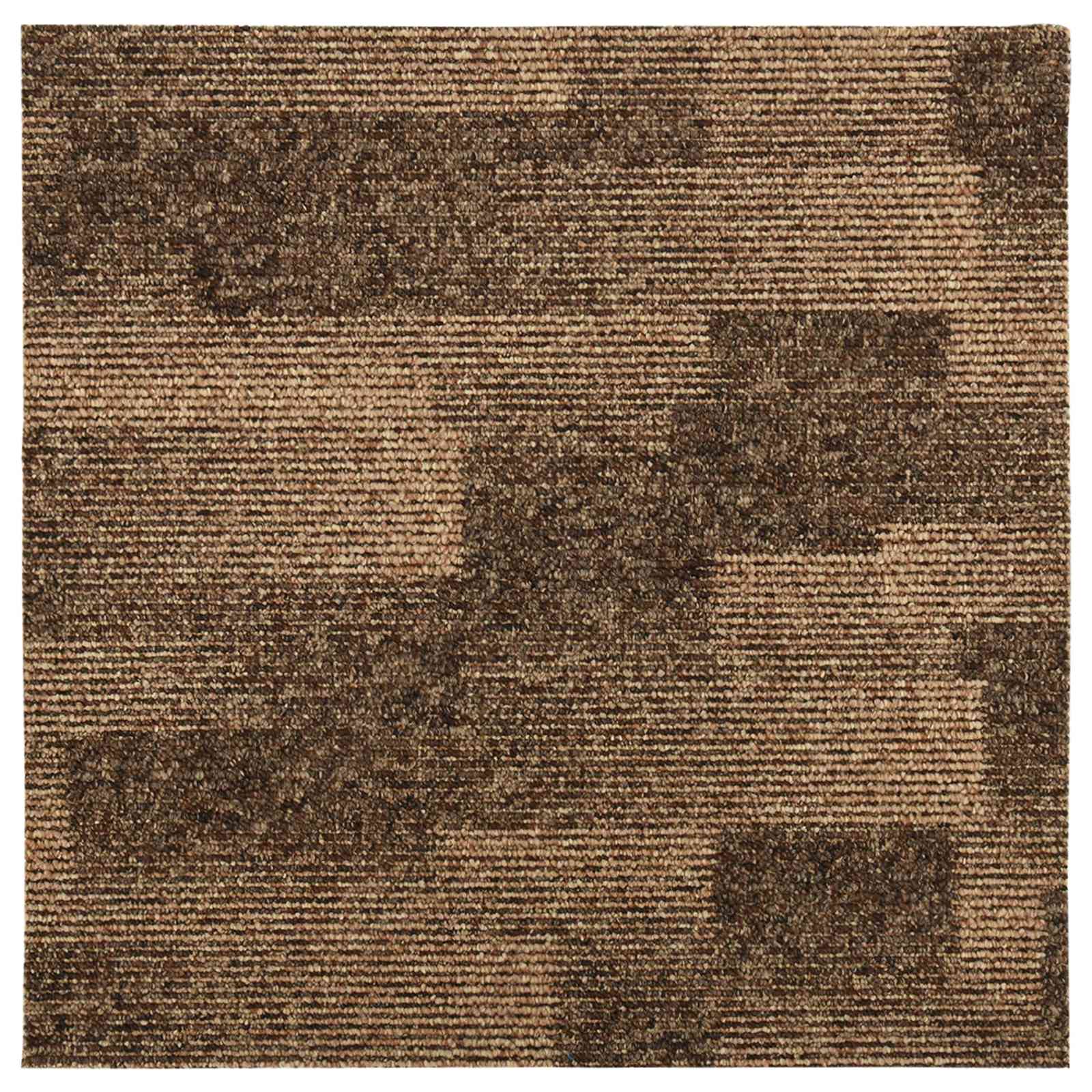Vloertapijt 20 pcs Bruin 50 x 50 cm PP is nu te koop bij PeponiXL, paradijselijk wonen!