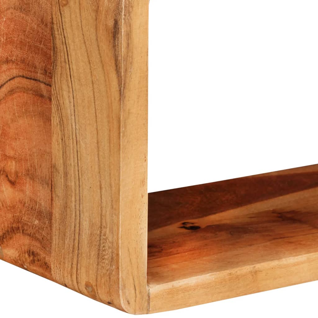 3-delige Wandschappenset kubus massief acaciahout is nu te koop bij PeponiXL, paradijselijk wonen!