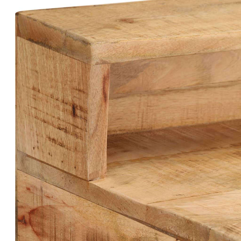Bureau 100x45x90 cm massief ruw mangohout is nu te koop bij PeponiXL, paradijselijk wonen!
