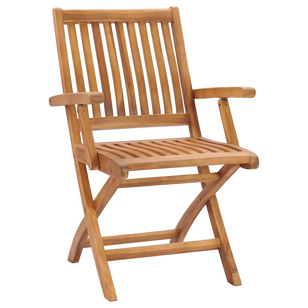 Tuinstoelen 4 st inklapbaar met kussens massief teakhout is nu te koop bij PeponiXL, paradijselijk wonen!