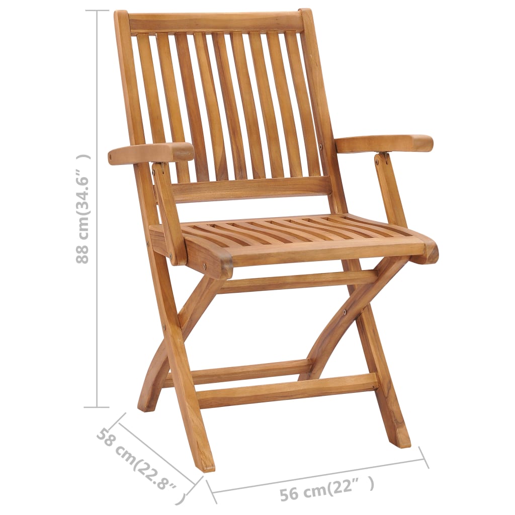 Tuinstoelen 6 st inklapbaar met kussens massief teakhout is nu te koop bij PeponiXL, paradijselijk wonen!