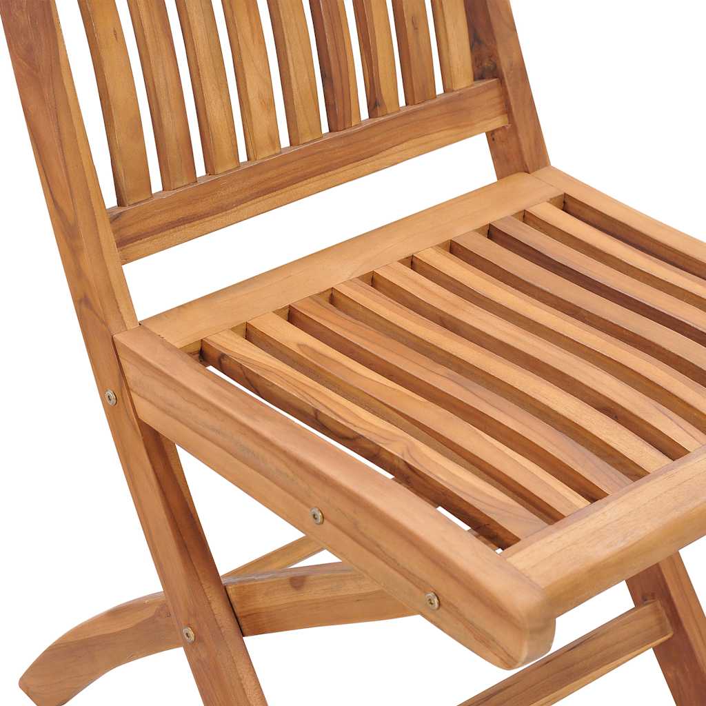 Tuinstoelen 4 st inklapbaar met kussens massief teakhout is nu te koop bij PeponiXL, paradijselijk wonen!
