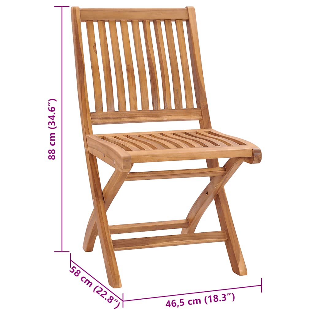 Tuinstoelen 6 st inklapbaar met kussens massief teakhout is nu te koop bij PeponiXL, paradijselijk wonen!