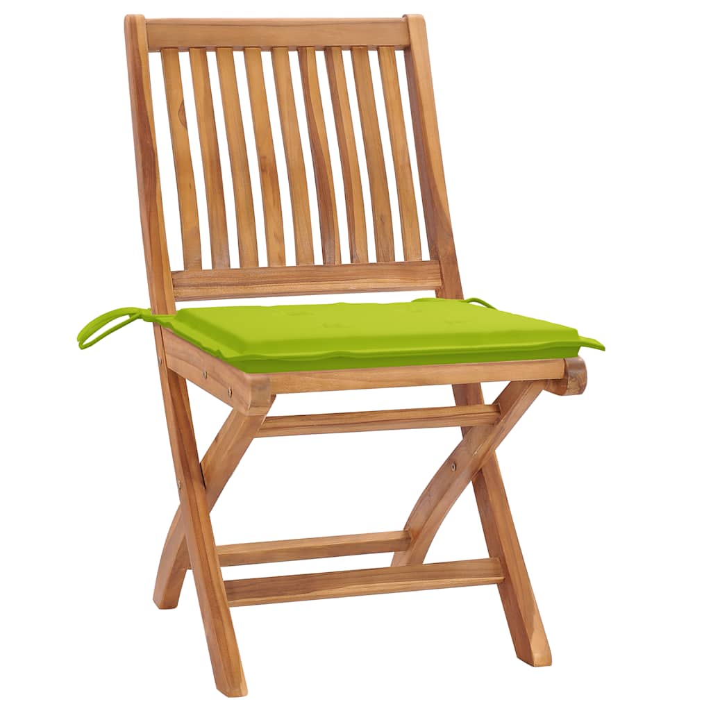 Tuinstoelen 6 st inklapbaar met kussens massief teakhout is nu te koop bij PeponiXL, paradijselijk wonen!