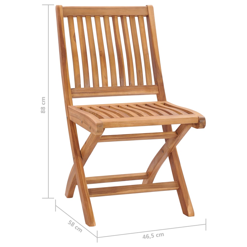 Tuinstoelen 6 st inklapbaar met kussens massief teakhout is nu te koop bij PeponiXL, paradijselijk wonen!
