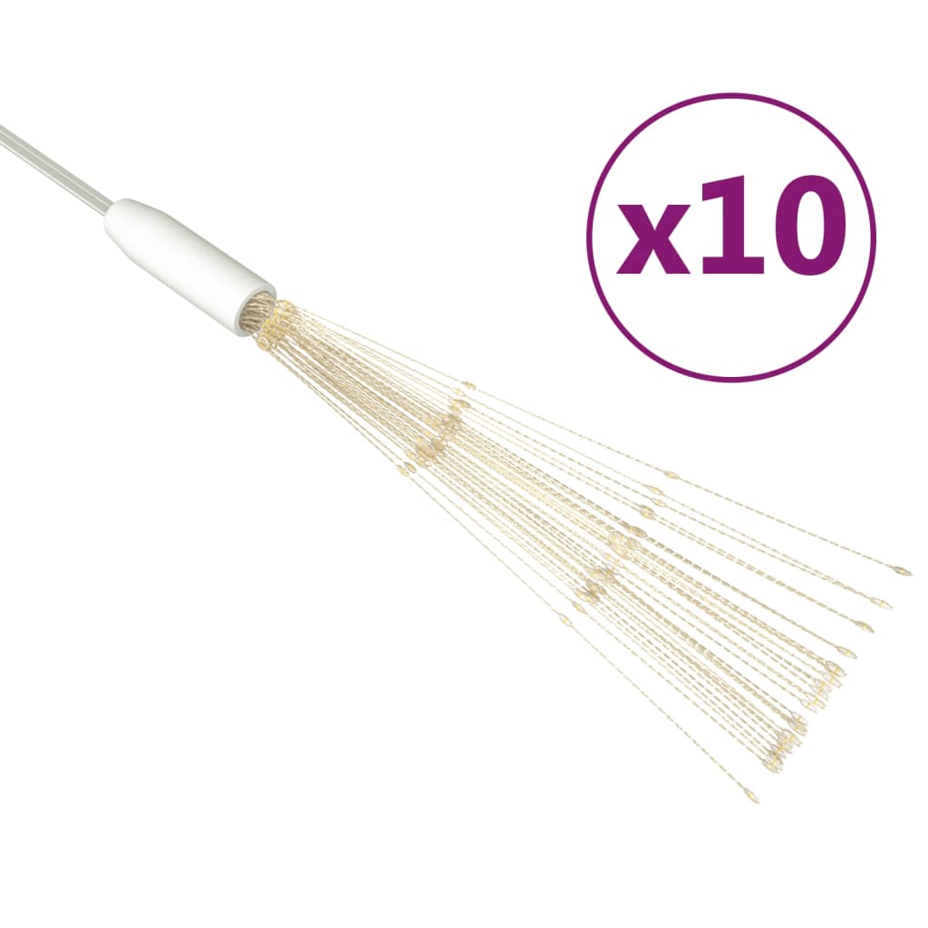 Kerstverlichting vuurwerk 10 st 1400 LED's buiten 20 cm warmwit is nu te koop bij PeponiXL, paradijselijk wonen!
