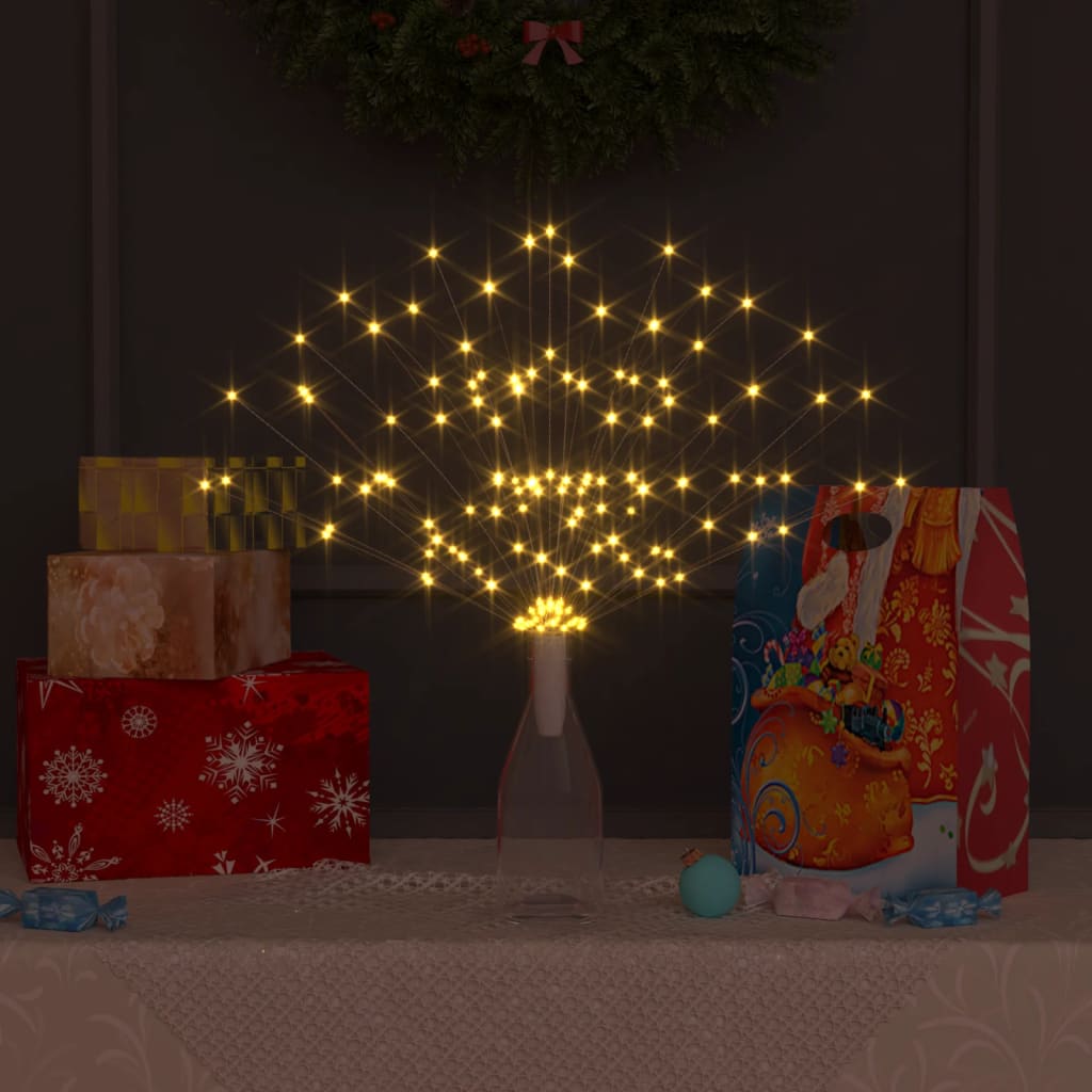 Kerstverlichting vuurwerk 10 st 1400 LED's buiten 20 cm warmwit is nu te koop bij PeponiXL, paradijselijk wonen!