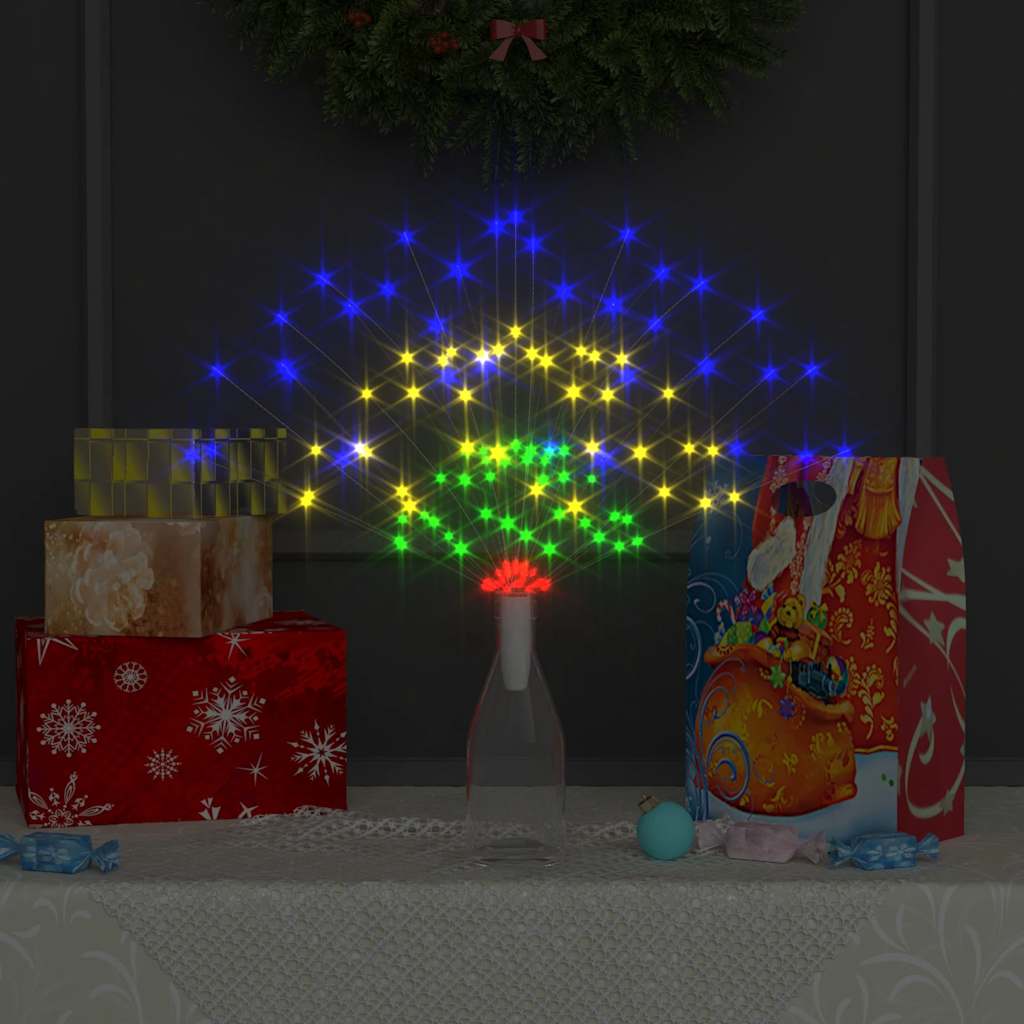 2 st Kerstverlichting vuurwerk 280 LED's 20 cm meerkleurig is nu te koop bij PeponiXL, paradijselijk wonen!