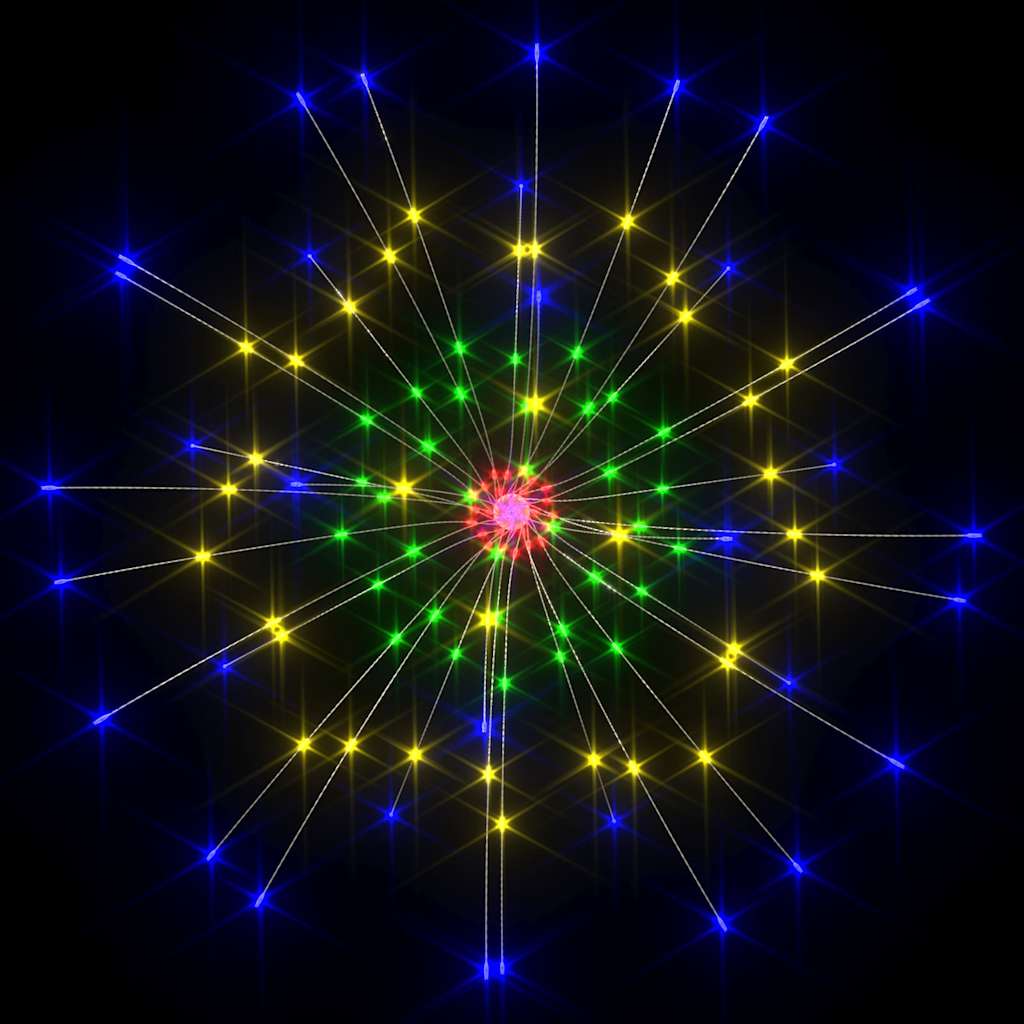 2 st Kerstverlichting vuurwerk 280 LED's 20 cm meerkleurig is nu te koop bij PeponiXL, paradijselijk wonen!