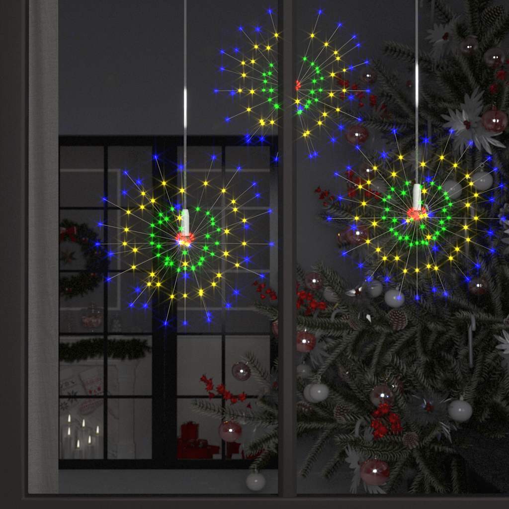 2 st Kerstverlichting vuurwerk 280 LED's 20 cm meerkleurig is nu te koop bij PeponiXL, paradijselijk wonen!