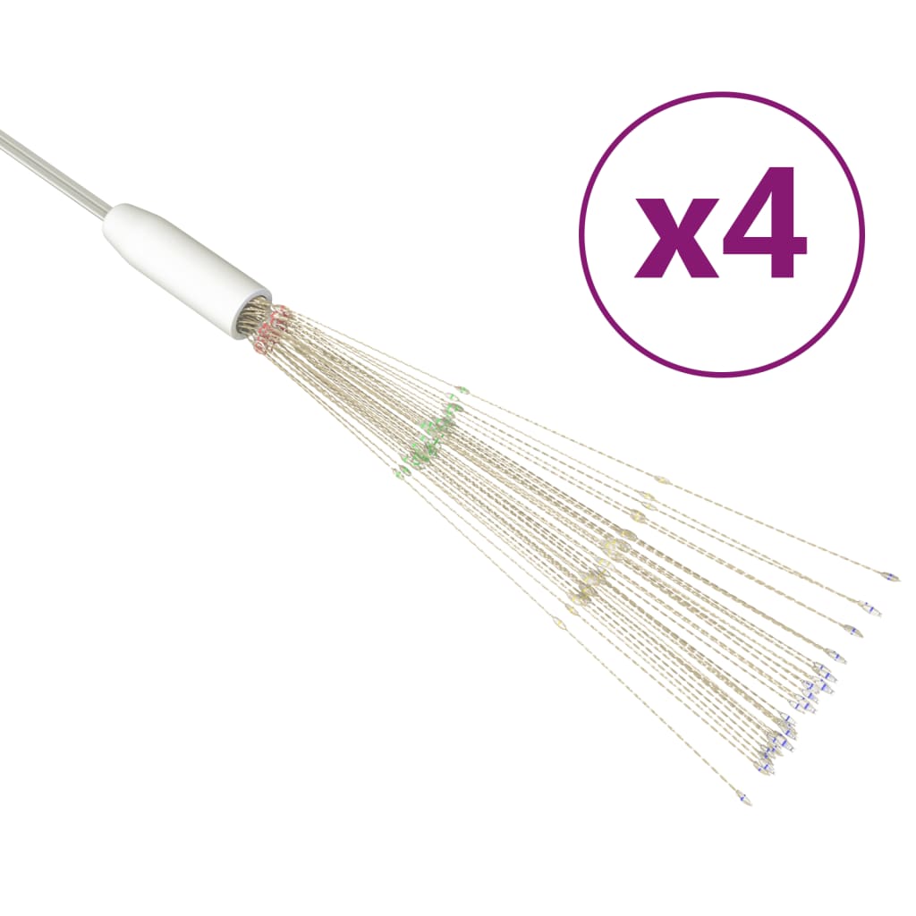 4 st Kerstverlichting vuurwerk 560 LED's 20 cm meerkleurig is nu te koop bij PeponiXL, paradijselijk wonen!
