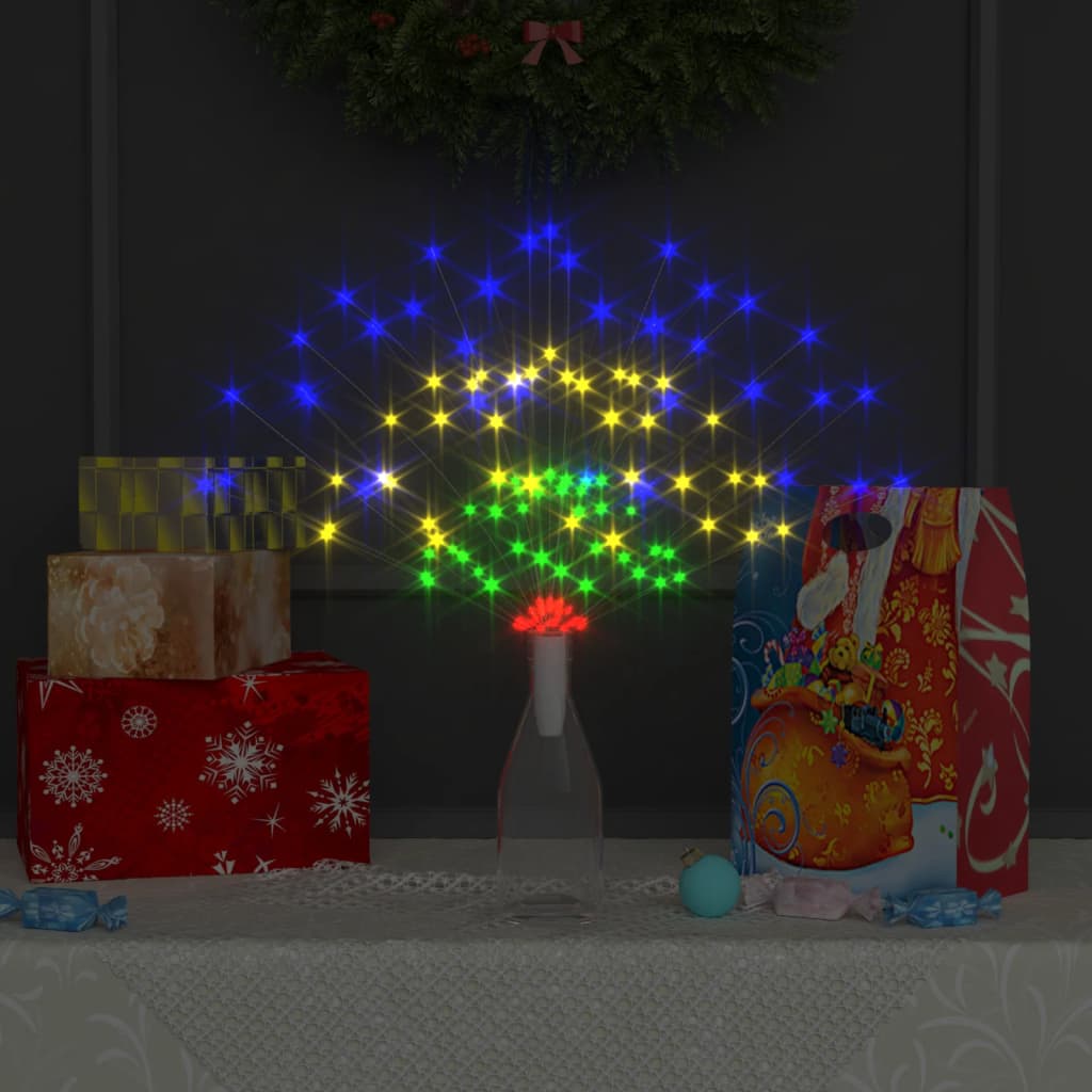 4 st Kerstverlichting vuurwerk 560 LED's 20 cm meerkleurig is nu te koop bij PeponiXL, paradijselijk wonen!