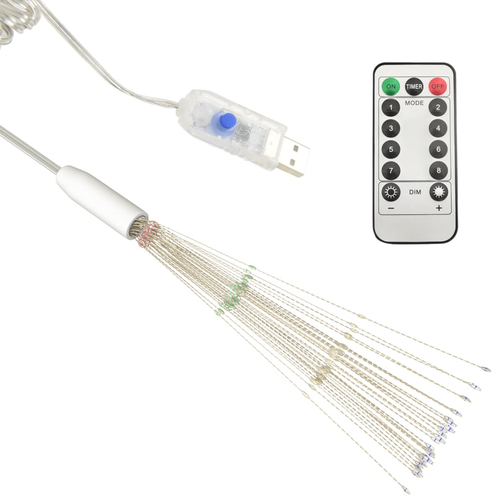 4 st Kerstverlichting vuurwerk 560 LED's 20 cm meerkleurig is nu te koop bij PeponiXL, paradijselijk wonen!