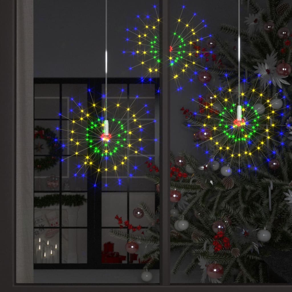 4 st Kerstverlichting vuurwerk 560 LED's 20 cm meerkleurig is nu te koop bij PeponiXL, paradijselijk wonen!