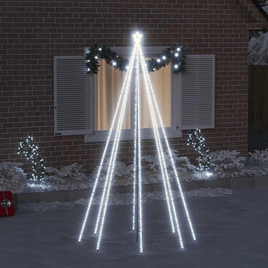 Kerstboomverlichting waterval met 400 LED's binnen buiten 2,5 m is nu te koop bij PeponiXL, paradijselijk wonen!